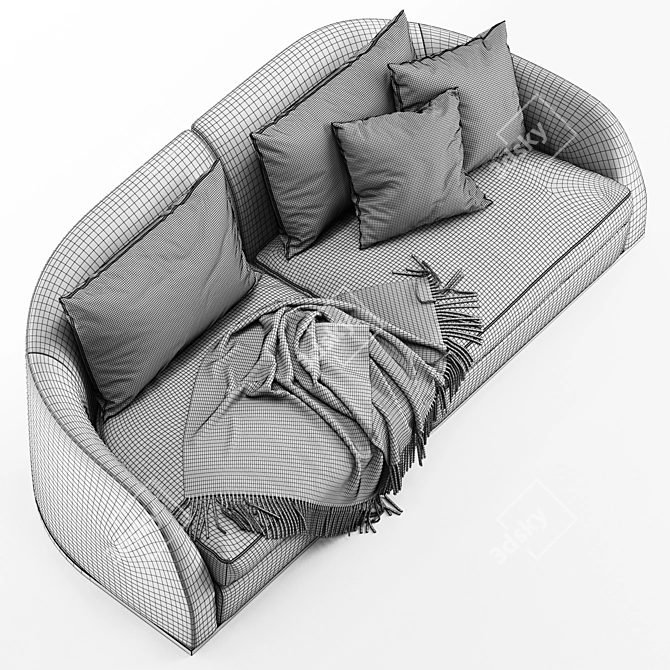 Flexform Alfred Sofa: Modern Elegance for Your Space 3D model image 6