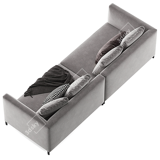 Elegant Minotti Allen Sofa: Stylish Comfort for Your Home 3D model image 6