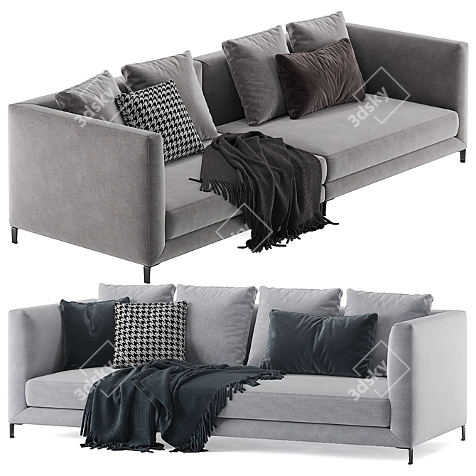Elegant Minotti Allen Sofa: Stylish Comfort for Your Home 3D model image 7