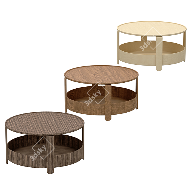 Stylish BORGEBY Coffee Table: Organize with Ease 3D model image 3