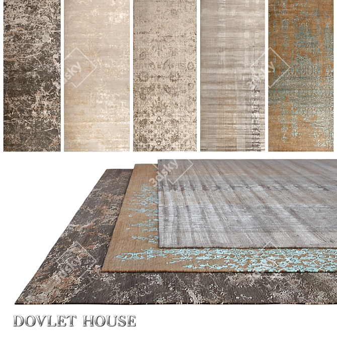 Title: DOVLET HOUSE Carpets Collection 3D model image 1