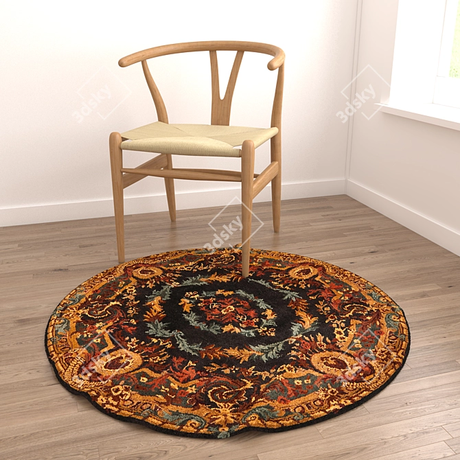 Versatile Set of 8 Rugs: VRayFur, VRayDisplacementMod, CoronaDisplacementMod 3D model image 2