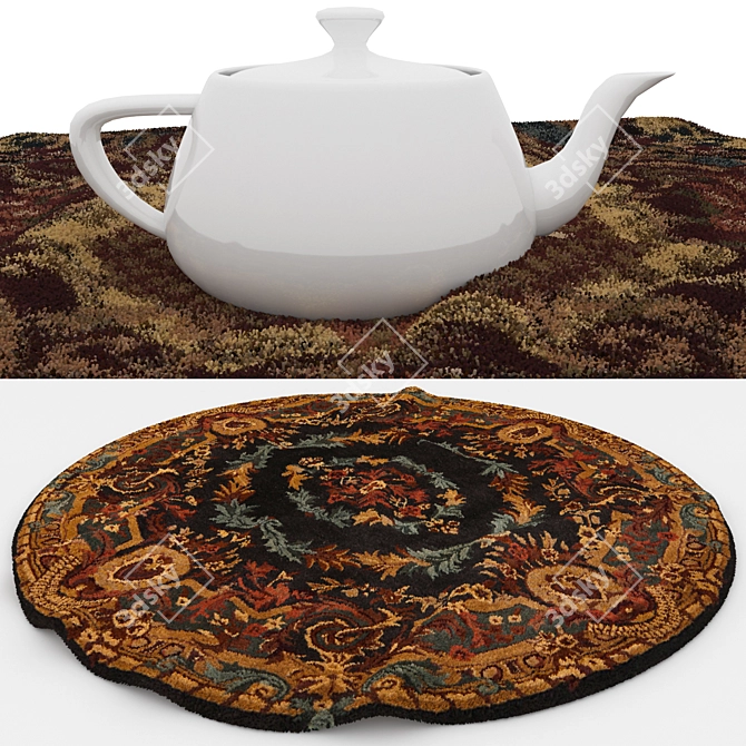 Versatile Set of 8 Rugs: VRayFur, VRayDisplacementMod, CoronaDisplacementMod 3D model image 4