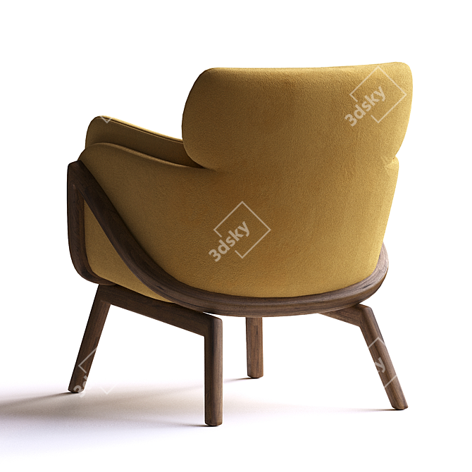 Dreamy Elysia Lounge Chair 3D model image 3