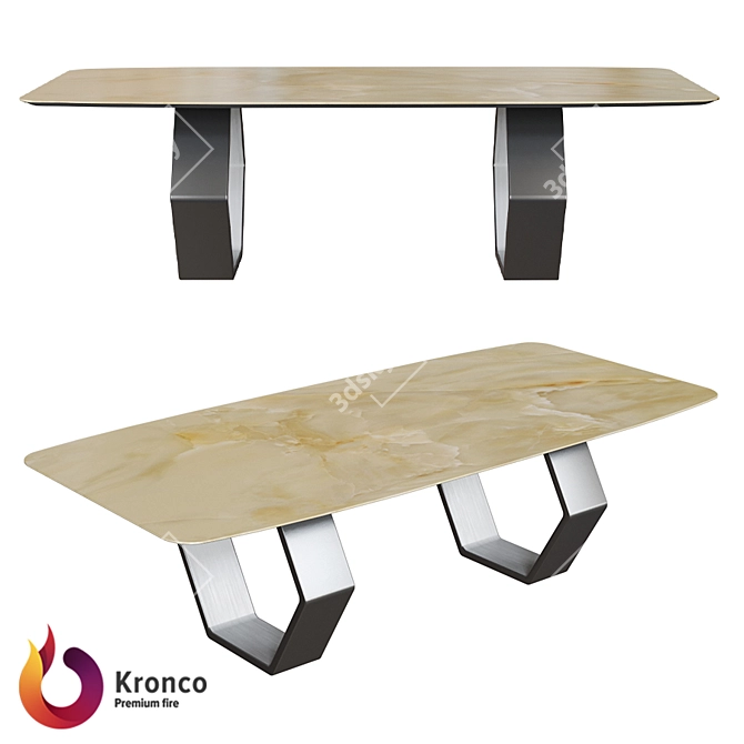 Title: Kronco Sote Ceramic Dining Table 3D model image 1