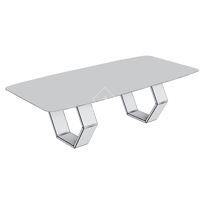 Title: Kronco Sote Ceramic Dining Table 3D model image 2