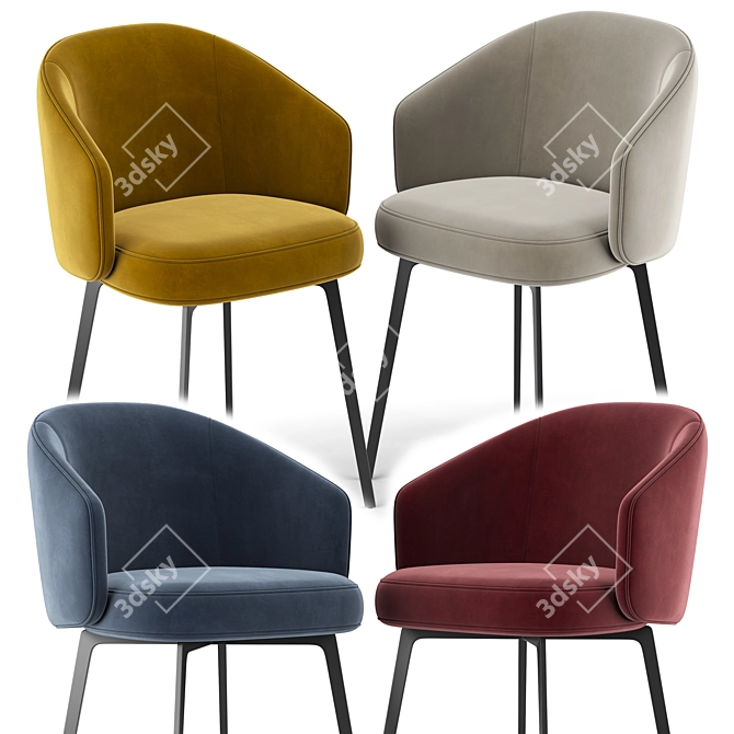 Modern Chic Bea Chair 3D model image 2
