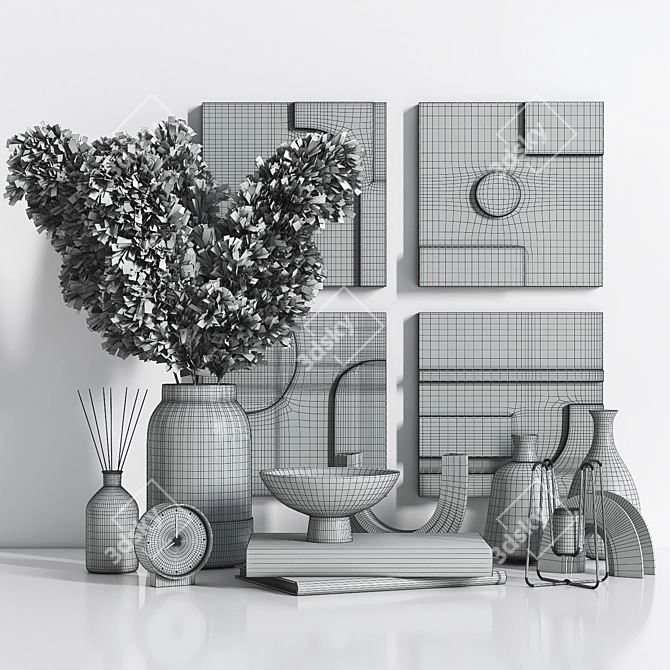 Luxury Decorative Set: Elegant Home Decor 3D model image 4