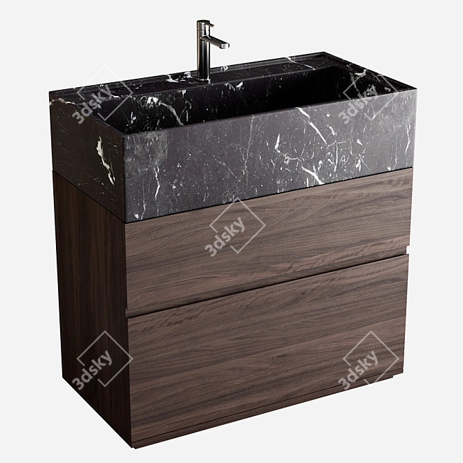 Roble Carbó 900 Freestanding Vanity 3D model image 1