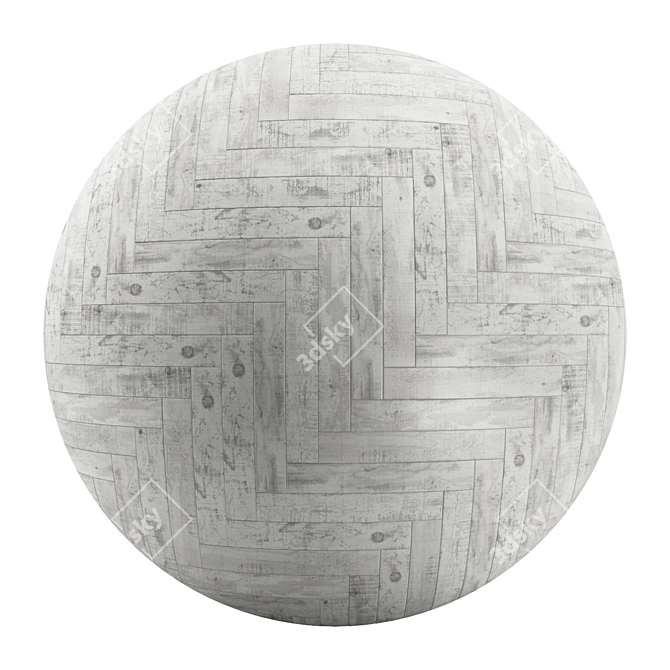 Parquet 26: Standard & Herringbone Patterns, PBR, 4k, Seamless 3D model image 2