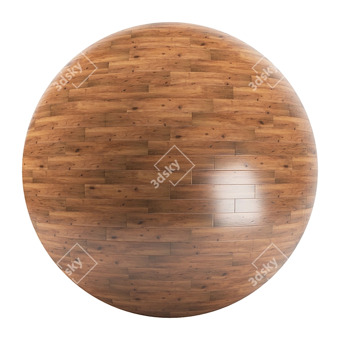 Parquet 27: Standard & Herringbone Patterns, PBR 4K 3D model image 1