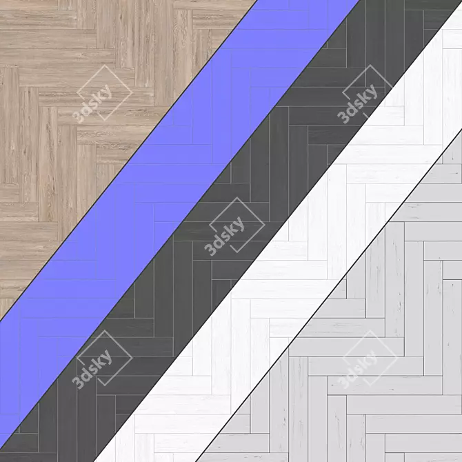 Parquet 29: Seamless PBR Patterns 3D model image 4