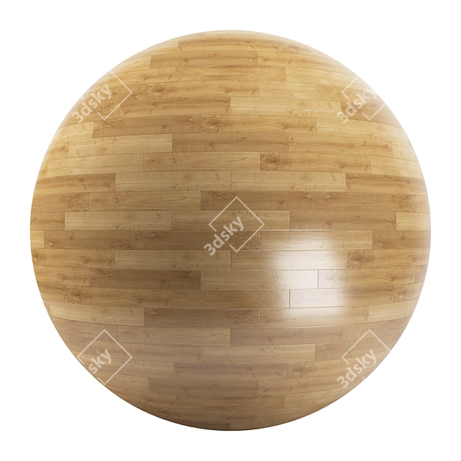 Parquet 30: Standard & Herringbone Patterns - PBR Textures & 3D Models 3D model image 1