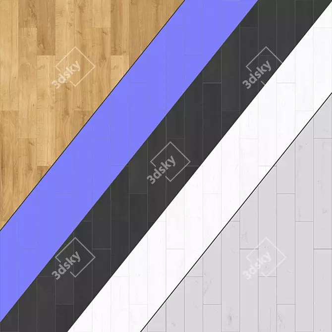 Parquet 30: Standard & Herringbone Patterns - PBR Textures & 3D Models 3D model image 3