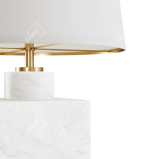 Canaan Marble Table Lamp 3D model image 5