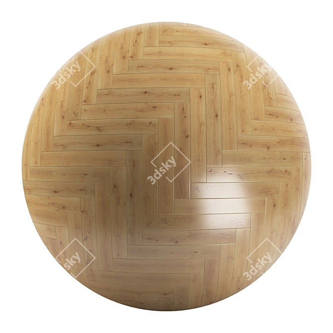 Parquet 33: Seamless PBR Patterns 3D model image 2