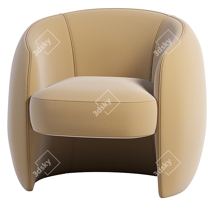 Modern Armchair 2014: Sleek Design 3D model image 2