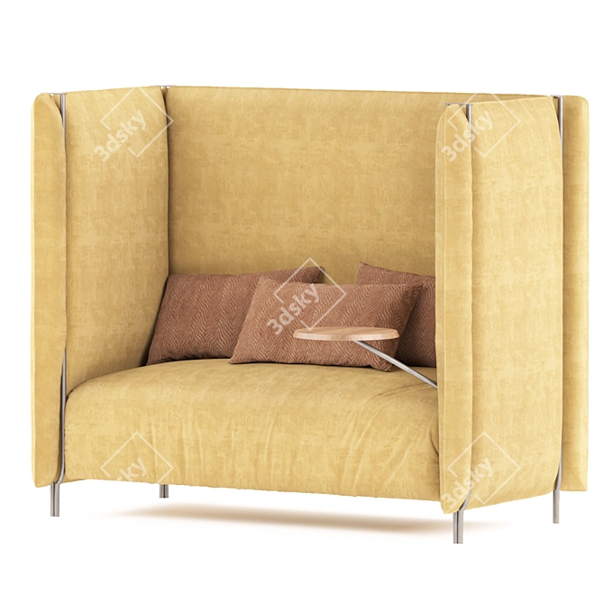 Cozy Retreat Sofa 3D model image 2