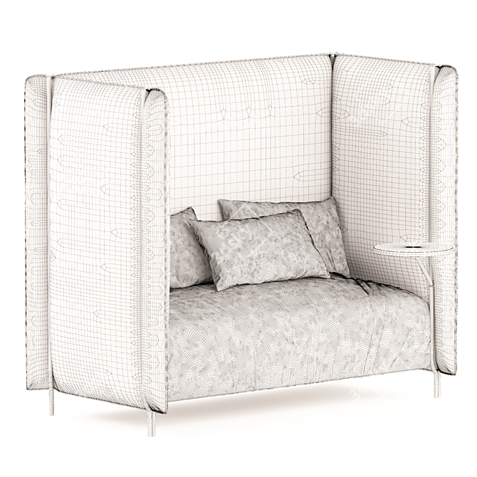 Cozy Retreat Sofa 3D model image 4