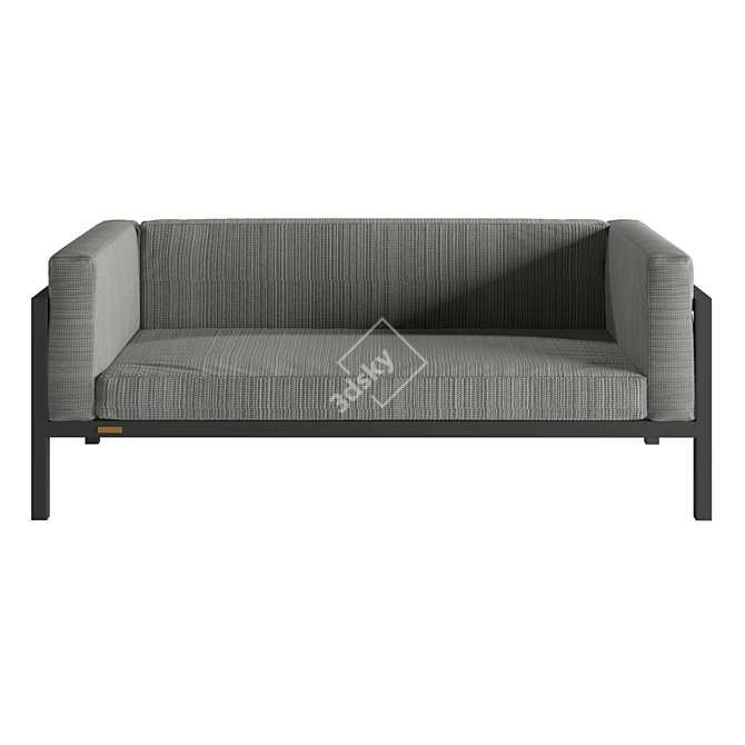 Elegant Double Sofa Legardo MEZZO 3D model image 2