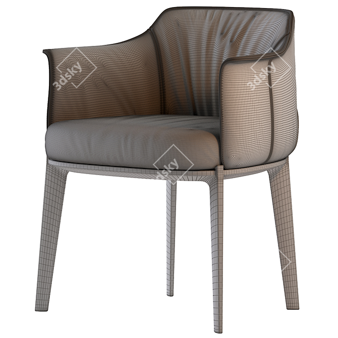 Poltrona Frau Archibald Fabric Chair 3D model image 7