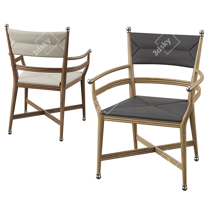 Title: Kelmscott Armchair: Stylish and Versatile 3D model image 2