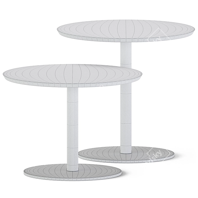 Minimalist Coffee Tables by Bentu 3D model image 2