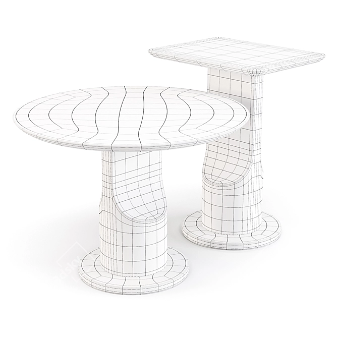 Bolia Sprout: Organic and Playful Coffee and Side Tables 3D model image 3