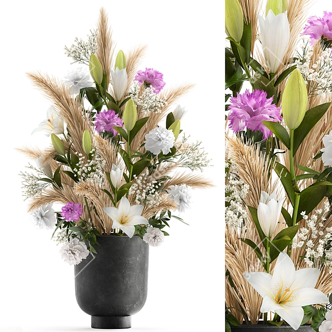 Spring Blossom Bouquet 3D model image 1