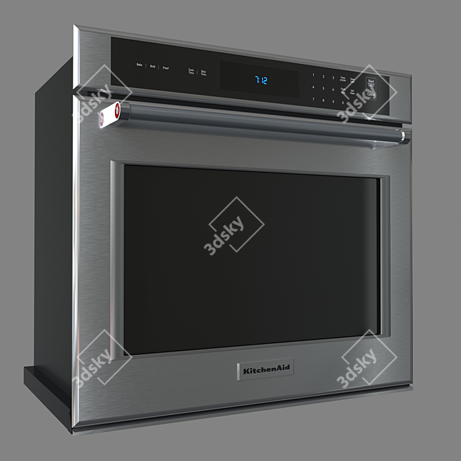 KitchenAid KOST100ESS: Stylish Wall Oven 3D model image 1