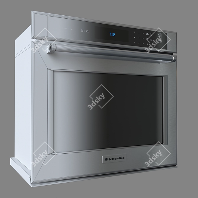 KitchenAid KOST100ESS: Stylish Wall Oven 3D model image 3