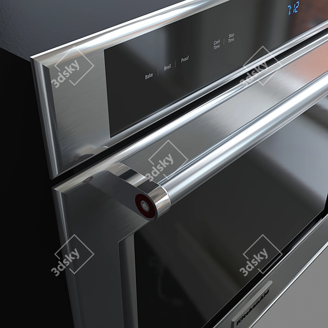 KitchenAid KOST100ESS: Stylish Wall Oven 3D model image 4