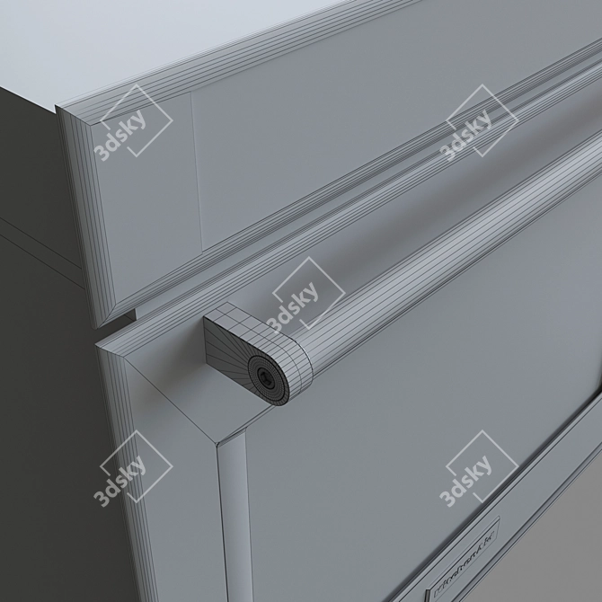 KitchenAid KOST100ESS: Stylish Wall Oven 3D model image 5