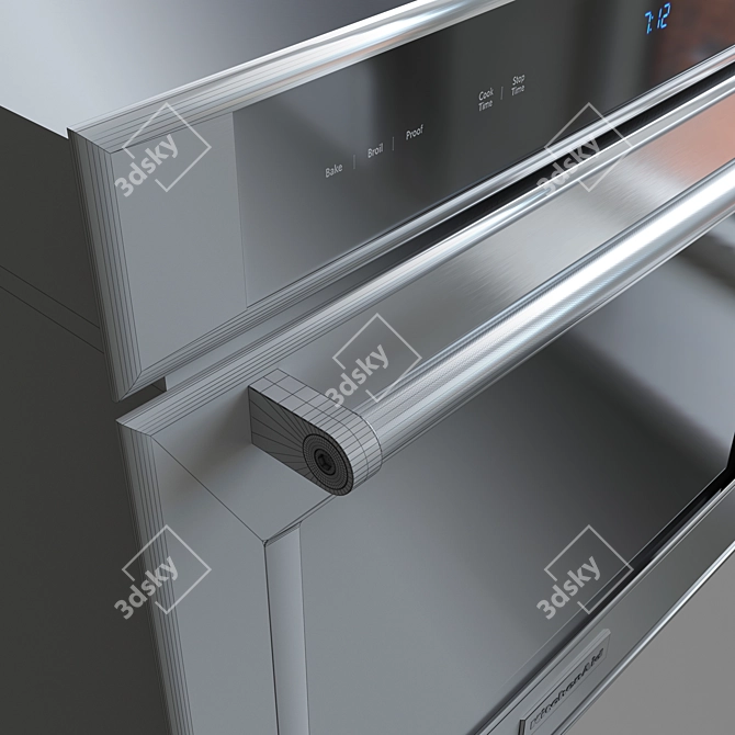 KitchenAid KOST100ESS: Stylish Wall Oven 3D model image 6