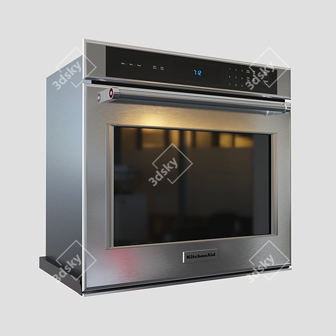 KitchenAid KOST100ESS: Stylish Wall Oven 3D model image 7