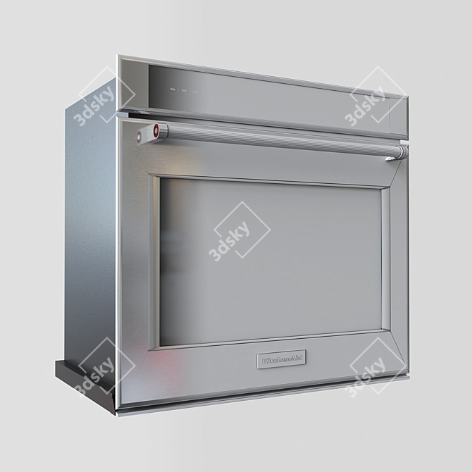 KitchenAid KOST100ESS: Stylish Wall Oven 3D model image 9