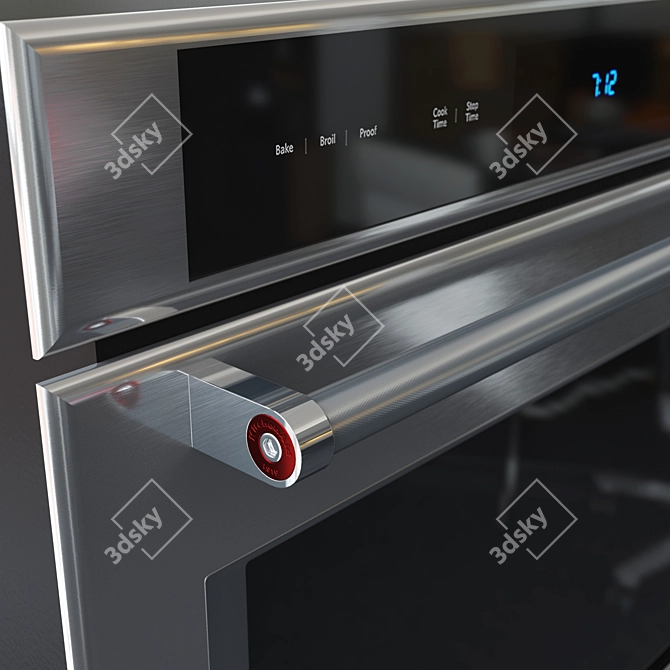 KitchenAid KOST100ESS: Stylish Wall Oven 3D model image 10