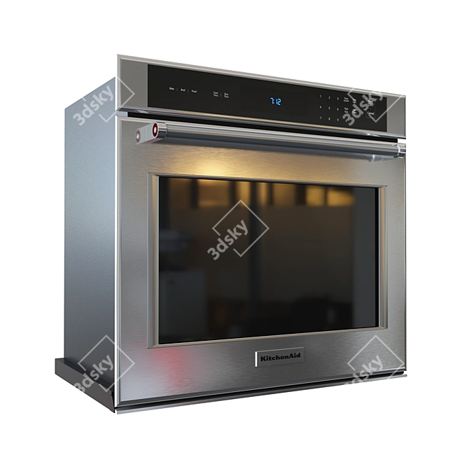 KitchenAid KOST100ESS: Stylish Wall Oven 3D model image 13