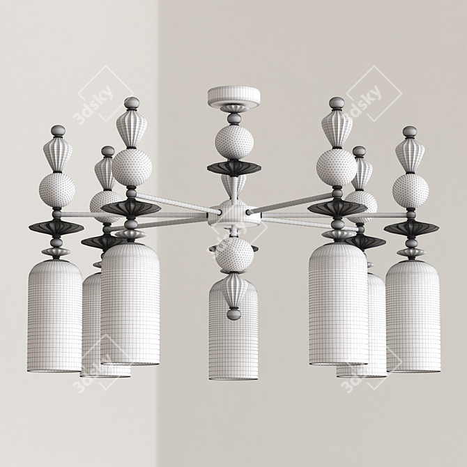 Elegant Odeon Bizet Light 3D model image 4