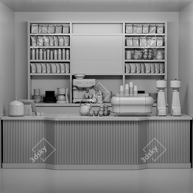 Title: 3D Max Cafe Collection: Coffee, Beans, Machine 3D model image 2