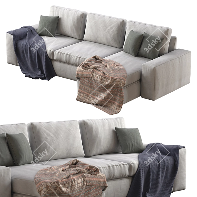 Modern Kivik Sofa: Comfortable & Stylish 3D model image 2