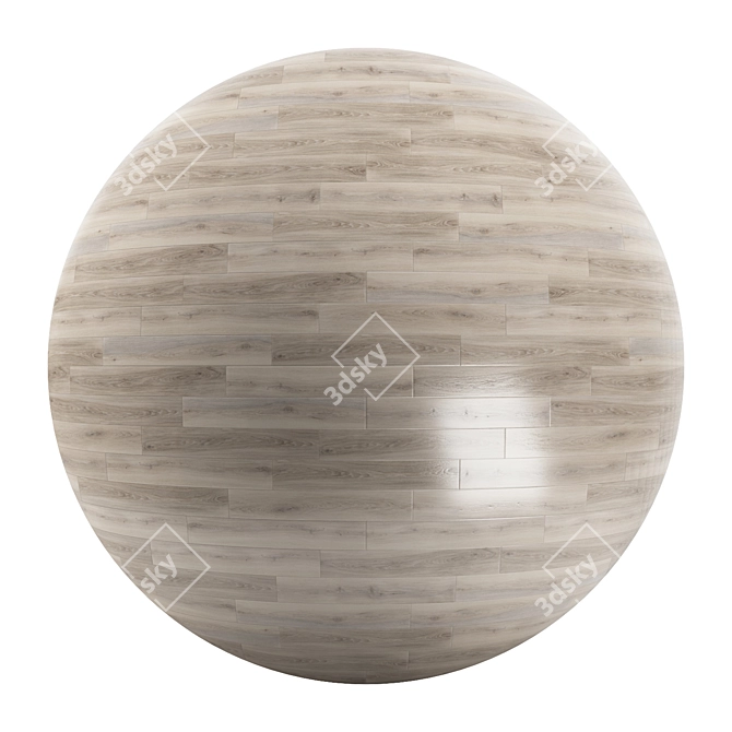 Premium Parquet Flooring: 2 Patterns, 12 Planks, PBR, 4K, Seamless 3D model image 1