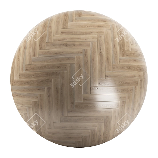 Parquet 39: Standard & Herringbone Patterns | PBR 4k 3D model image 2