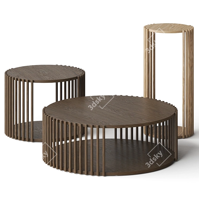 Elegant Palafitte Coffee Tables 3D model image 2