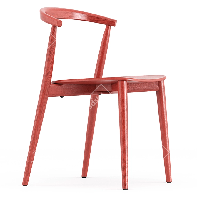 Modern Wood Light Chair | Cappellini 3D model image 3