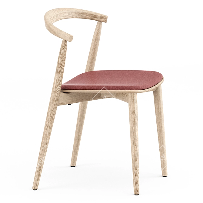 Modern Wood Light Chair | Cappellini 3D model image 4