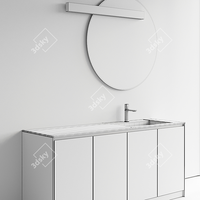 Antonio Lupi Piana Vanity Unit Set 3D model image 5