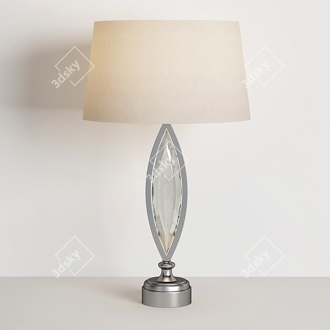 Elegant Marquise Floor Lamp 3D model image 1