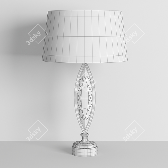 Elegant Marquise Floor Lamp 3D model image 2