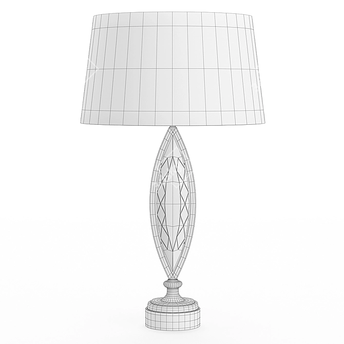 Elegant Marquise Floor Lamp 3D model image 4